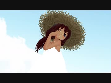 [MMD]ぽんぷ長式ミク改変・褐色の少女がノーパンで純情スカート[紳士向け]