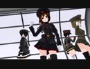 【MMD】軍人さん5人をローアングルでGirls