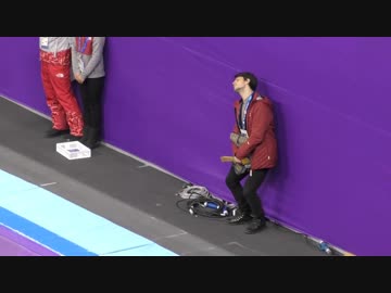 ラトデニ君のフリー演技を見守るランビエール先生♡ 平昌オリンピック2018