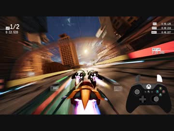 Redout: Calima (Cairo-1) Class II Pure Time Attack with Controller Display (OBS)