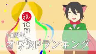 【オワタP10周年企画】10周年オワタPランキング【オワタPは10周年】