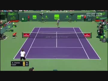 ATPテニス マスターズ1000 決勝 A.ズベレフ VS J.イズナー
