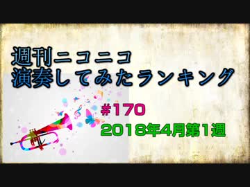週刊ニコニコ演奏してみたランキング #170 4月第1週