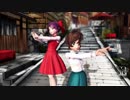 【MMD鬼太郎】犬山まな VS ねこ娘w【CALL ME CALL ME】