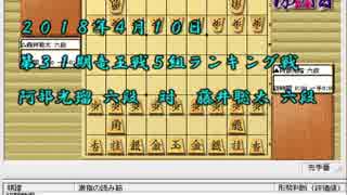 気になる棋譜を見よう１３１０（阿部六段　対　藤井六段）