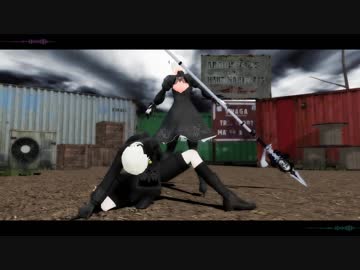 【MMDNieR】ジャバヲッキー・ジャバヲッカ【2B/9S】