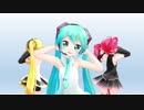 【MMD】くるくるぱぁ×とりぷるばかぁ【ミク・テト・ネル】