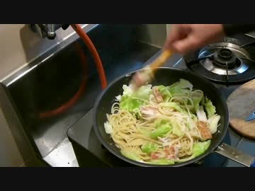【手抜きランチ】春キャベツのパスタ