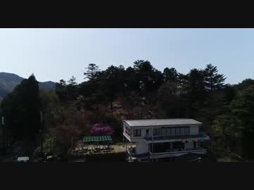 御岳山駅にある展望食堂からDJIのphantom４Proで空撮 HD