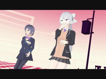 【にじさんじMMD】樋口楓と静凛で「GLIDE」 【ファンメイドモデル】