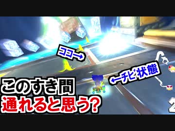 チビ状態ならこの隙間を通れる?マリオカート8DX(371)