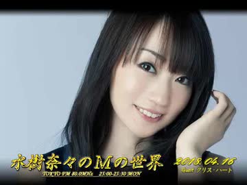 水樹奈々のＭの世界 #454 （2018,04,16） ゲスト：クリス・ハート