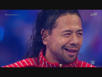 【WWE】 中邑とAJのレッスルマニア入場を新日時代の曲に変えてみた