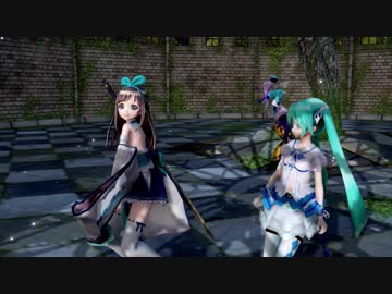 【MMD】キズナアイと初音ミクで「乱躁滅裂ガール」
