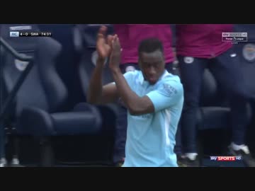 ≪17-18EPL：第35節≫  マンチェスター・シティ vs スウォンジー
