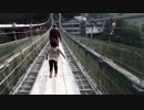 【恐怖！】奈良県十津川村＜日本一（生活用鉄線）の谷瀬のつり橋＞を走って渡るあい！