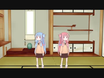 ゆかマキが琴葉姉妹をお祝い？する動画