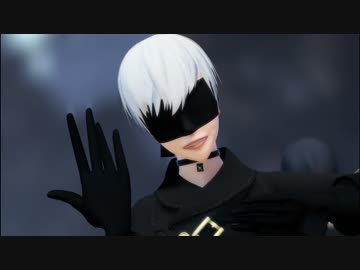 【MMDNieR】　YoRHa膝小僧タイプに　LaLaL危　踊ってもらった　【9Sと仲間たち】