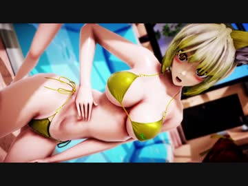 【MMD】八雲藍 魂魄妖夢 紅美鈴 水着でGENTLEMAN 60FPS 1080p