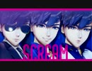 【MMDおそ松さん＋人力】SCREAM【黒青白マフィアカラ松】