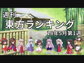 週刊東方ランキング　18年5月第1週