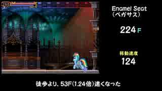 Ponyvania(v0.77)  移動速度　検証