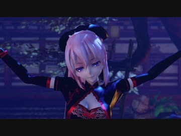 【ＭＭＤ】弱音ハクと巡音ルカがチャイナ服で「HYBRID」