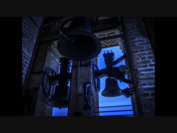 教会の鐘の音と雨粒が屋根に当たる音《10分》（睡眠用BGM・作業用BGM）