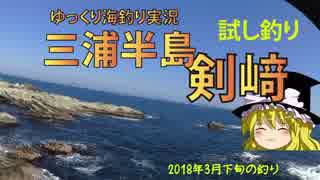 三浦半島剱崎の試し釣り（2018年3月下旬）