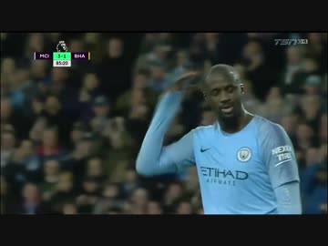 ≪17-18EPL：第31節延期分≫  マンチェスター・シティ vs ブライトン