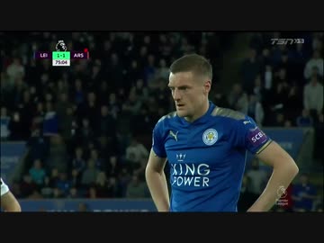 ≪17-18EPL：第31節延期分≫ レスター vs アーセナル