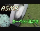 【ASMR】ステンレス耳かき棒でカーペットカキカキ　左耳のみ【立体音響】