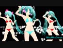 【初音ミク】ビキニ姿のらぶさんたちで「Sweet Devil (8#Prince Raver Remix)」【MMD】