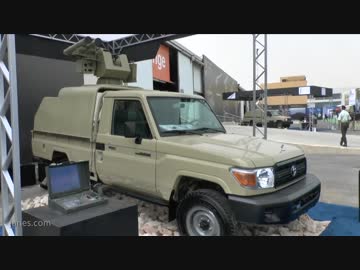 対戦車ミサイル付きRWSを備えたトヨタ車