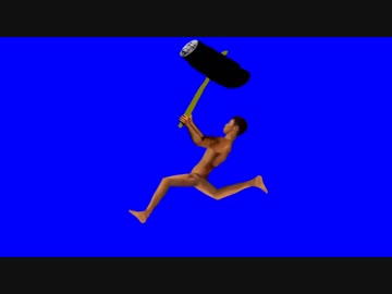 ハンマーを振る先輩