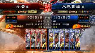 【三国志大戦】象兵で回数ランカーを目指す【その3】覇者VS群単ワラ