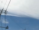 地震雲シリーズ　青空に広がる地震雲････断層形地震雲(2018.5.21 am11.39)