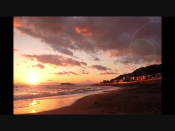 静かな波の音とひぐらしの鳴き声（睡眠用BGM・作業用BGM）