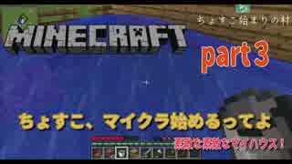 【初めてのマイクラ】ちょすこ、マイクラ始めるってよ【part３】