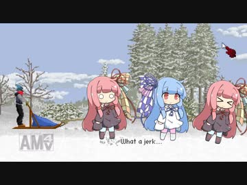 あかねちゃんがいぬぞりではしるだけ。