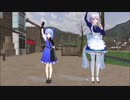 【MMD】チルノと咲夜で「星間飛行」