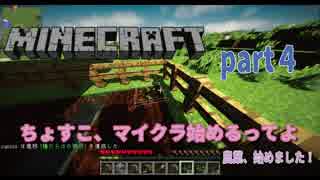 【初めてのマイクラ】ちょすこ、マイクラ始めるってよ【part４】