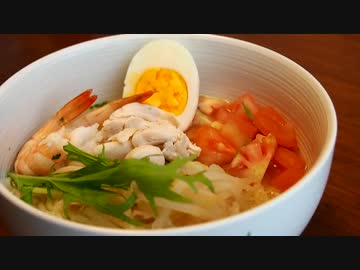 【メガネ食堂】サッポロ一番 冷やし塩ラーメン