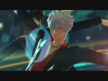 【MMD銀魂】銀さんと土方さんでサイバーサンダーサイダー【CyberThunderCider】
