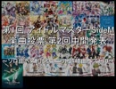 第1回アイドルマスターSideM楽曲投票 第2回中間発表