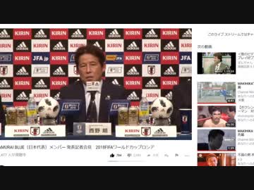 ロシア　サッカー日本代表発表
