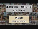 南関東競馬A級レースハイライト【2018年5月号】