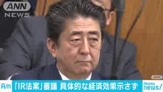 IR法案審議、安倍総理は具体的な経済効果示さず