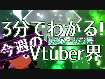 【5/27~6/2】3分でわかる！今週のVtuber界【佐藤ホームズの調査レポート】