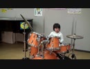 神戸市総合児童センター　こべっこランド＜音楽スタジオ＞でドラムやギター等色々な楽器を演奏するあい！